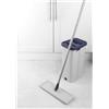 Beldray LA030223FEU7 - Secchio a doppia camera da 5,5 l, con sistema di impronte d'acqua e raschietto, testa in microfibra, compatto, per pavimenti in legno, vinile, piastrelle