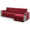 ECOMMERC3 | Copridivano con chaise longue, per bracciolo destro, dimensioni schienale 240 cm, colore: rosso, morbido al tatto, 100% Made in Spain