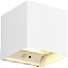 RL LIVE YOUR LIGHT Reality Leuchten Talent R27759131 - Lampada da parete a LED, con 2 x 0,5 Watt, sensore crepuscolare, rilevatore di movimento, illuminazione Up and Down