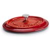 Pentole Agnelli COGHSOL12912R Linea Ghisa Slowcook Coperchio Ovale, 12 x 9 cm, Rosso