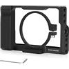 FUGASUN RX100M3/RX100M4/RX100M5 Gabbia per fotocamera, M3/M4/M5 Gabbia Per SONY DSC-RX100 III (M3) IV (M4) V (M5) Custodia per fotocamera Camera Rig Cold Shoe