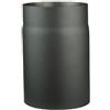 FIREFIX Tubo per stufa in acciaio spesso 2 mm (tubo fumo) in 130 mm di diametro, per stufe e fuochi da camino, Senotherm, grigio scuro, 250 mm di lunghezza.