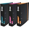 OXFORD Raccoglitore a leva, per studenti A4XL, dorso 70 mm, 2 anelli, copertina in polipro espansa colori assortiti