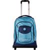 Colourbook Napoli - Zaino Trolley Scuola Con Sciarpa, Spallacci Uso Zaino, Scocca Antiurto, (Azzurro)