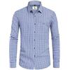 KOSMEEU Camicia Oktoberfest Uomo Camicia Bavarese Camicie Tirolese Costume Bavarese Herren Verde M