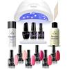 Lilac Milano - Kit Smalto Semipermanente Unghie Con Lampada Led 48W - 6 Smalti Semipermanenti, Completo Per Nails Con Cleanser. Remover, Primer, Base Top Coat. (New York)