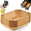 SIUHEN 200 PCS Carta Forno per Ninja Friggitrice ad Aria Accessori Contenitori Teglie Fogli Air Fryer Pirottini Stampi Cestello Cestino Vaschette Vassoi di Carta Cestelli Fodera