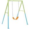 Intex Altalena da Giardino in Acciaio Singola Max 50 Kg Verde e Azzurro 44113