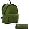 Totto Ma04com093-24100-v3i, Zaino Unisex-Bambini e Ragazzi, Verde, M