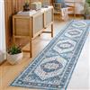 Carvapet Lavabile Tappeto Corridoio 60x300cm Antiscivolo Tappeti Runner Passatoia Lungo Sottile Blu Tappeti di Zona per Camera da Letto Soggiorno Cucina