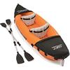 Bestway 65077 Kayak Max. 160 Kg con Remi, Blu, 321 x 88 cm