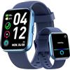 Fitpolo ID208P Smartwatch Uomo Donna, 1.8 Orologio Fitness IP68 Effettua/Risposta Chiamate 100+ Sportive, Contapassi/Sonno/Cardiofrequenzimetro/SpO2, Compatibile con Samsung/Xiaomi/Huawei/Oppo/iPhone