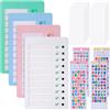 JIANTA 4 Pezzi To Do List Planner con Adesivi Alfabetici | Tabella Faccende Riutilizzabile con Lavagna Portatile, Liste di Controllo e 10 Fogli Bianchi per Bambini