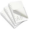 SWTYExt 3 confezioni di carta di ricarica vuote, 6 fori, 180 fogli (360 pagine), inserti ricaricabili A6, raccoglitore ad anelli A6, taccuino