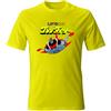 Generico T-Shirt Goldrake Atlas UFO Robot Japan Logo Anime Manga Cartoon (IT, Testo, L, Regular, Regular, Giallo)