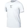 NIKE DZ2881-100 M NSW Tee Big Swoosh T-Shirt Uomo White XL