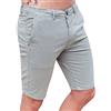 Evoga Pantaloncini Uomo Casual Grigio Shorts Bermuda Jeans Slim Fit (48)