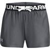 Under Armour Play Up Solid Shorts Pantaloncini, Pitch Gray-Metallic Silver, L Donna