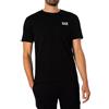 EA7 T-Shirt a Manica Corta Bianca da Uomo con Stampa Logo XXL