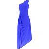 Cocila Donna Elegante Paillettes Vestito Lungo Elegante Abito Multicolore Design Semplice e Sofisticato Adatto a Tutte Le Occasioni Abito da Elettrico (Blue, S)