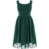 CHICTRY Vestito da Cerimonia Bambina Ragazza Elegante Principessa Chiffon Tutu Senza Maniche Abito da Sera Cerimonia Damigella d'Onore Compleanno Verde 16 Anni