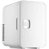 QHMCD-VRJXJD Frigo per auto da 6 litri Mini frigorifero portatile Piccolo dispositivo di raffreddamento elettrico Cura personale della pelle Trucco Dispositivo di raffreddamento più caldo,White