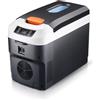 YXHQWEF-CXBFHS QHMCD-VRJXJD Frigorifero doppio uso per auto orizzontale da 10 litri, mini frigorifero per auto specifico per camion 12V/24V/220V, scatola di raffreddamento e riscaldamento,Digital-display-model