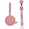 BABY J ART NOVITÁ Fettuccia IN SILICONE, per ciuccio personalizzata con nome, TOPOLINA, BABYJART, lavabile,sicura per il bambino,compatibile con ciuccio MAM e CHICCO AZIENDA ITALIANA, MADE IN ITALY!