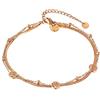 VICKWOOD cavigliera/bracciale da donna con motivo dell'albero della vita in oro, argento o oro rosa Placcatura in oro 18 carati Gioielli impermeabili in acciaio inossidabile da donna