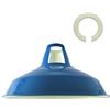 LEDSone Lampade a sospensione vintage industriali, paralumi in metallo blu moderno in stile retrò, paralumi per lampade da soffitto antiche