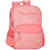 Pepe Jeans Nahid Zaino scuola doppio scomparto rosa 30 x 40 x 12 cm Poliestere by Joumma Bags, Rosa, 30x40x12 cms, Zaino scuola doppio scomparto