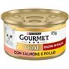 Purina Gourmet Gold Dadini In Salsa Con Salmone E Pollo Per Gatti Lattina 85g
