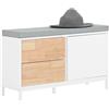 SoBuy Mobile scarpiera Panca Ingresso Panca con cuscino seduta cassapanca Contenitore Moderna Bianco 30x80x51cm FSR167-WN