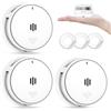 WISUALARM Allarme fumo, batteria 10 anni, allarmi fumo per la casa, allarme antincendio con funzione di silenziamento a distanza, allarmi fumo con pulsante di test/silenzio, conforme a EN14604 (3pack)