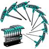 LIBRATON Set di chiavi Torx con manico a T, T10-T50, chiave a stella con impugnatura a T, design a due punte per viti Torx, set da 9 pezzi per fai da te, strumento di riparazione bici automatica con