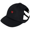Wouapy - Cappellino per cane T1 per circonferenza testa verticale da 24 a 30 cm, colore: Nero