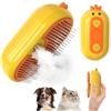 QSMYOYE Spazzola a Vapore per Gatti, 3 In 1 Spazzola a Vapore per Cani, Spazzola Vapore Gatti per Rimuovere Grovigli e Peli Sciolti Degli Animali, Spazzola per Gatti con Vapore per Capelli Lunghi/Cort