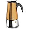 IBILI - Macchina per caffè espresso Moca Cupra, 4 tazze, 185 ml, Acciaio inossidabile, Adatto per induzione
