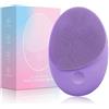 EIMINB Spazzola Pulizia Viso Silicone, Impermeabile,Silicone Extra Morbido per Smalto e Scrub Viso, Anti-età Impermeabile Detergente per il Viso,Ideale per tutti i tipi di pelle (Viola)