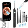 Hopefox Otoscopio, Otoscopio Digitale, Rimozione di Cerume con Telecamera, 1080P Impermeabile Endoscopio con 6 Luci LED, Pulisci Orecchie per iPhone, iPad e Android