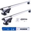DGH SYSTEM Barre portatutto portapacchi easy line basic plus 120 cm compatibile con Cupra Formentor SUV 2021- con profili tradizionali, serratura, 90 kg