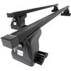 Mossa Barre portatutto in acciaio compatibili con Renault Trafic Van (2007-2014) nero - portapacchi auto - portabagagli barre da tetto - con punti di fissaggio di serie