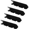 SPYMINNPOO Clip per Gancio per Sedile per Barca Gonfiabile, Staffa in PVC da 4 Pezzi per Gommone Gommone Zattera Yacht Kayak Accessori per Barche a Remi (Nero)