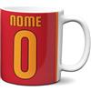 Fashion Graphic Tazza personalizzata in ceramica tifosi ultras squadra personalizza la tazza mug con nome e numero tifosi ultras squadra del cuore tifoso (Giallorossa)