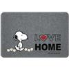 SaRani Tappeto Zerbino Ingresso Gomma Antiscivolo Resistente Fantasia Snoopy Welcome (Love Home Grigio)