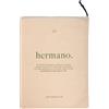 UO Borsa in tessuto regalo Fratello definizione Borsa in cotone naturale 100%, borsa riutilizzabile