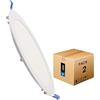 M Ledme - Pack 2, Downlight LED 220mm 20W, 2000 lumen, Pannello Circolare Extra Slim, Colore Luce neutro (4500K), Coupé standard 205 mm, Driver incluso, LM5552