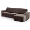 ECOMMERC3 | Copridivano con chaise longue, per braccio destro, dimensioni schienale 280 cm, colore: marrone al tatto morbido, 100% Made in Spain