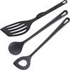 Westmark Set per Cucinare, 3 Pezzi, 1 Paletta, 1 Cucchiaio per Mescolare, 1 Cucchiaio a Punta, Elevata Resistenza al Calore, Plastica, Nero, 203522E9