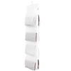 Avilia Organizer Armadio Appendibile con 8 Scomparti - Ideale per Organizzazione e Protezione Borse e Scarpe, con Gancio Pratico, in PVA, 122x33cm, Scomparti 33x30cm, Bianco